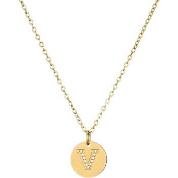 HARAHU Колие Абецеда - v / Златна kp21227 (21227)