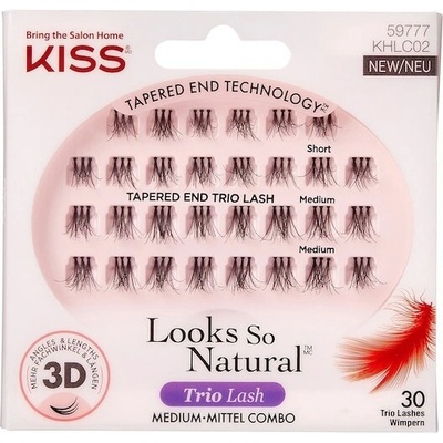 KISS Looks So Natural Trio Lash Medium 30 ks.