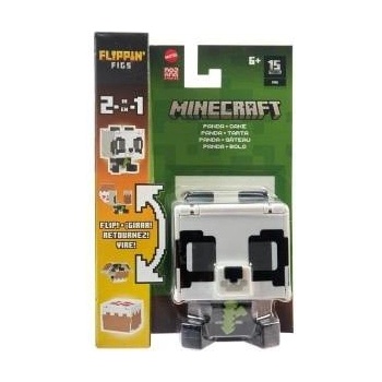 Mattel Minecraft Flippin Panda Figure + Cake