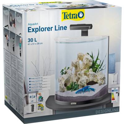Tetra AquaArt Explorer LED čierny 30 l