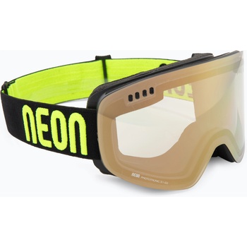 Neon Скиорска маска Neon Light Photo black/yellow/photo plus bronze