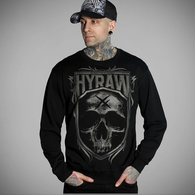 HYRAW мъжки суичър hyraw - skull blazon - 252sw01