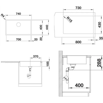 Image 1 of BLANCO ZEROX 700-U (521593)