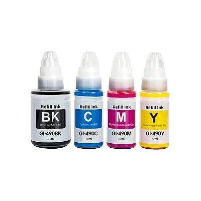Inkoust Náplně Do Tiskáren Canon GI-490CMYK - kompatibilní