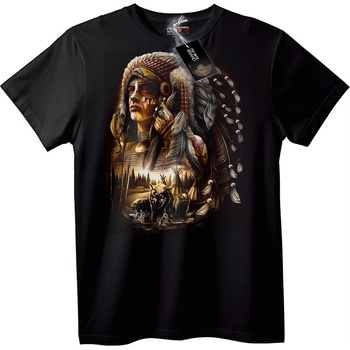 NOONEBRAND Тениска с Вожд и Вълци - XS, Black