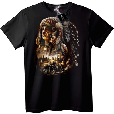 NOONEBRAND Тениска с Вожд и Вълци - XS, Black