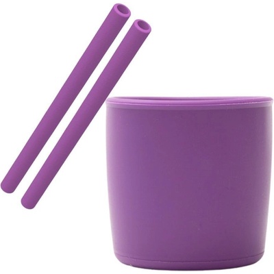 Силиконов сет от 3 части (чаша и 2 бр. сламки) (babychefs07-3)