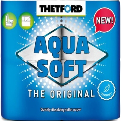 Thetford Тоалетна хартия Thetford Aqua Soft - 6 броя - 250 листа на ролка (663102)