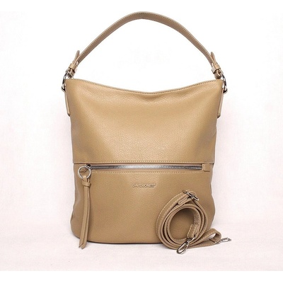 David Jones dámská kabelka na rameno i crossbody 6518-1 hnědokhaki zelená