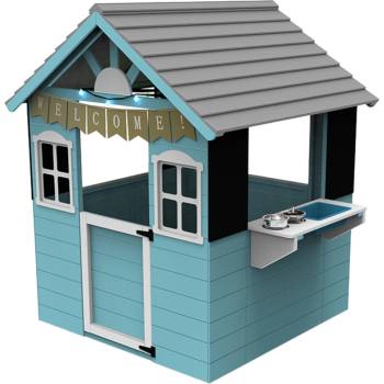 Ginger Home Детска дървена къщичка за игра Ginger Home - С кухня (2351)