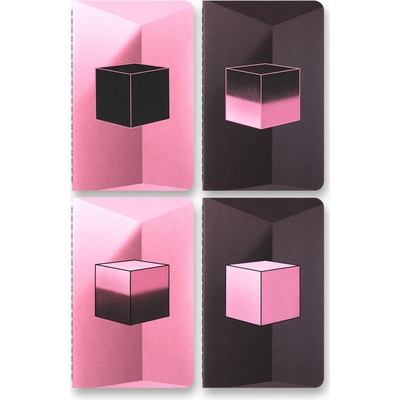 Moleskine Sešity Cahier Blackpink S čisté 4 ks