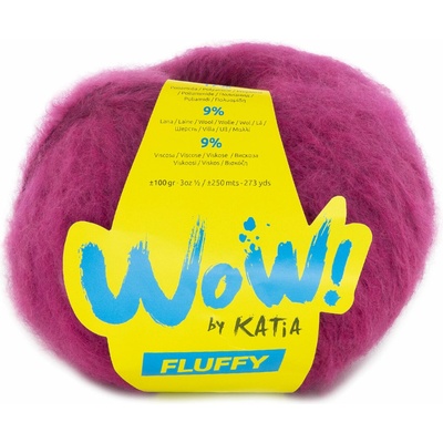 Katia WOW - Fluffy Farba: Fuchsia