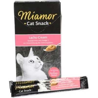 Miamor Cat Snack Cream losos 6 x 15 g – Zbozi.Blesk.cz