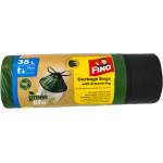 FINO торби за смет с връзки, Green, 15 броя, 53х59см, 35 литра
