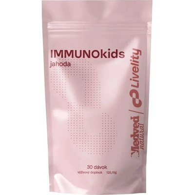 Medveď natural IMMUNO kids jahoda 128 g