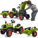 FALK Šliapací traktor 2041C Claas Arion s vlečkou a otváracou kapotou