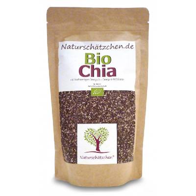 Bio chia semínka Naturschätzchen Bio Chia, 500 g