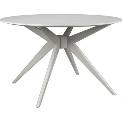White Label Living Jídelní kulatý stůl ZEME WLL průměr 122 cm béžový