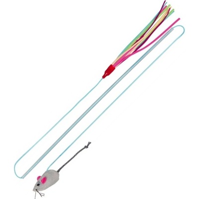 Udice s plyšovou hračkou a střapcem na druhém konci 40 cm