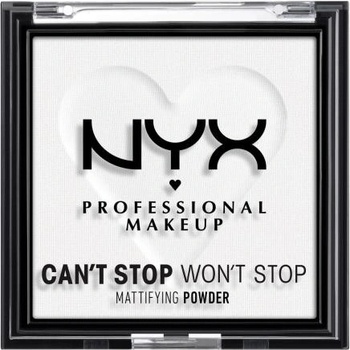 NYX Professional Makeup Can't Stop Won't Stop Mattifying Powder zmatňujúci púder 11 Bright Translucent 6 g