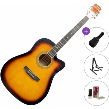 Pasadena SG028CE Standard SET Vintage Sunburst Електро-акустична китара Дреднаут