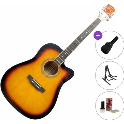 Pasadena SG028CE Standard SET Vintage Sunburst Електро-акустична китара Дреднаут