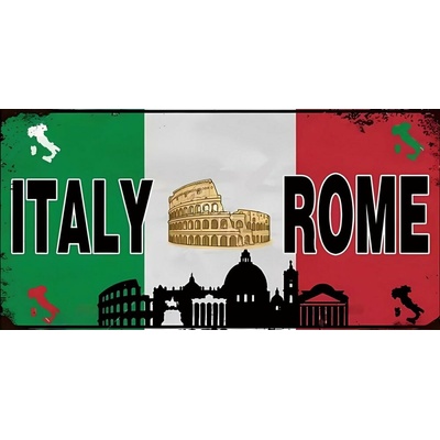Ceduľa značka Italy Rome
