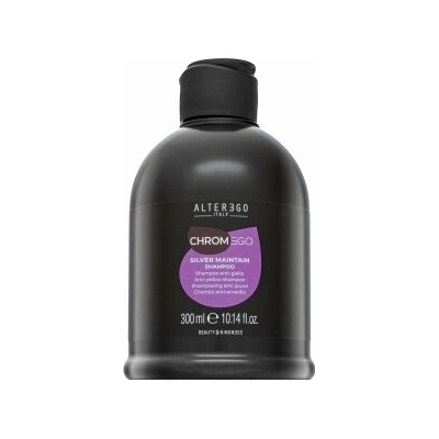 Alter Ego ChromeEgo Silver Maintain Antiyellow Shampoo neutralizujúci šampón pre platinovo blond a šedivé vlasy 300 ml