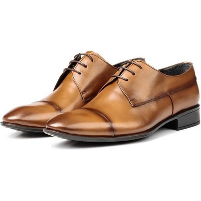 Ducavelli Мъжки обувки от естествена кожа - Бежови #320229 (320229_Кафяво)