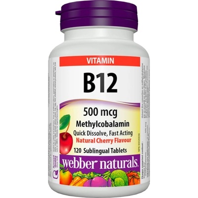 Webber Naturals Vitamin B12 500 mg [120 Таблетки]