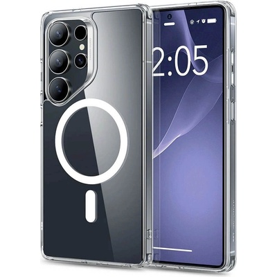 ESR Classic Hybrid HaloLock MagSafe Case - хибриден кейс с висока степен на защита с MagSafe за Samsung Galaxy S25 Ultra (прозрачен)