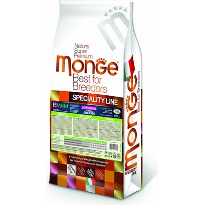 Monge BWild Dog Low Grain Divočák Adult 15 kg