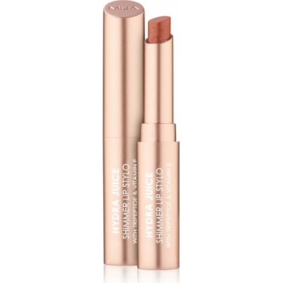 MUA Makeup Academy Hydra Juice Peptide Shimmer Lip Stylo třpytivá rtěnka s vyživujícím účinkem Caramel Glaze 1,5 g