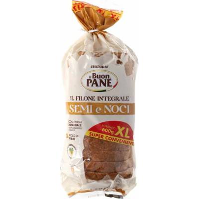 Grissitalia mäkký celozrnný chlieb so semiačkami a orieškami 600g