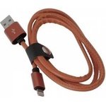 PLATINET asper usb lightning leather cable cable 1m 2.4a brown te [43298]