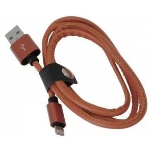 PLATINET asper usb lightning leather cable cable 1m 2.4a brown te [43298]