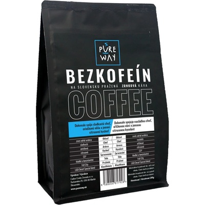 Pure way Bezkofeínová káva 200 g
