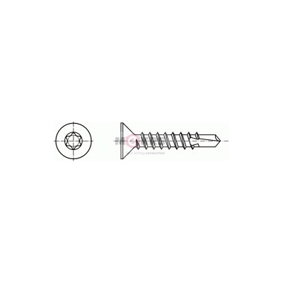 Samořezný šroub do plechu 4,8 x 50 mm, TORX - zapuštěná hlava, DIN 7504PT – Hledejceny.cz