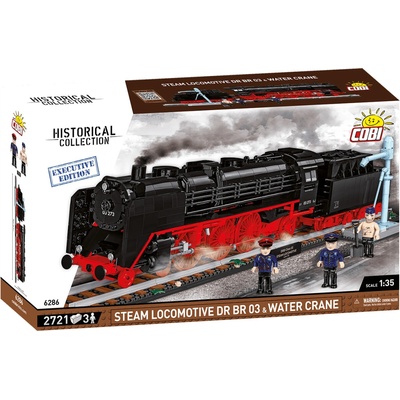 COBI 6286 Parná lokomotíva DR BR 03 s tendrem a vodným žeriavom 1:35