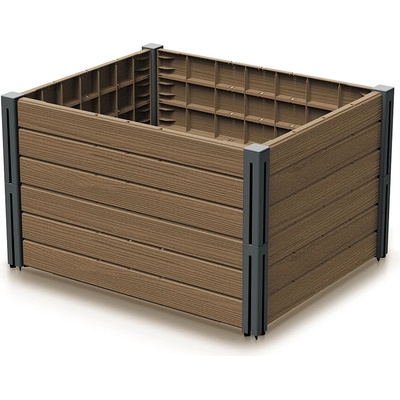 PROSPERPLAST Vyvýšený záhon 2 ks BASE PLANT 75,6 cm, naturo ECO