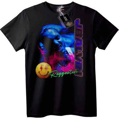 NOONEBRAND Тениска J Balvin Reggaeton Music - 7XL, White