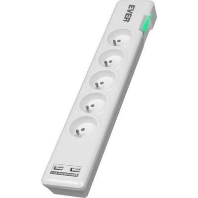 EVER ELITE 5 Plug + 2 USB 1.5 m (T/LZ11-ELI015/0000)
