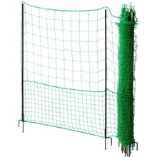 fencee Nevodivá zelená ohradníková síť s brankou pro drůbež, délka 24 m, výška 112 cm