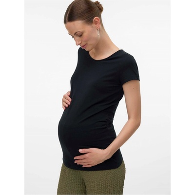 Mamalicious Тениска Mamalicious Women's Mama Short-Sleeve Regular Fit T-Shirt - Black