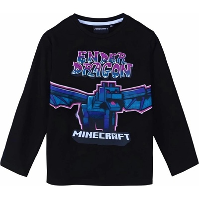 minecraft tričko Ender Dragon černá dětské