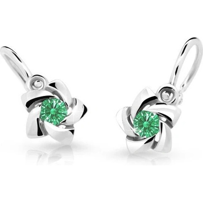 Cutie Jewellery detské náušnice s dizajnom ružičiek C2201-10-X-2 zelená
