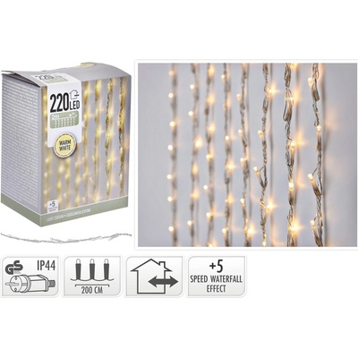HOMESTYLING HOMESTYLING Svetelná reťaz VODOPÁD teplá biela 220 LED 2 m KO-AX8405800 KO-AX8405800