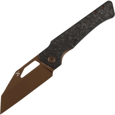 Kansept Egress Rose Gold Coated CPM S35VN Shred Carbon Fiber K1033A3