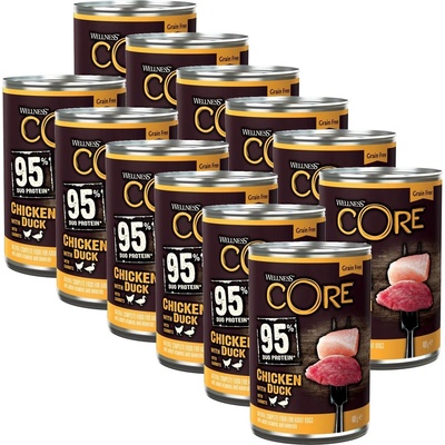 Wellness Core Dog 95% пиле & патица 12 x 400 г