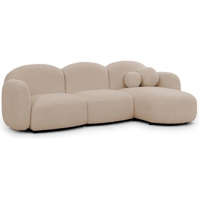 ROPEZ Светлокафяв ъглов диван от букле (десен ъгъл) Orbit - Ropez (Orbit A+1,5+1,5+OT+A Quelle 03 Standard)